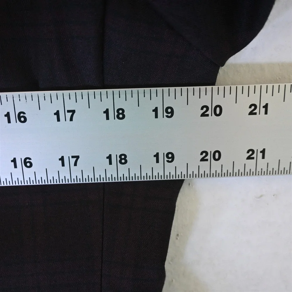 Ryan Seacrest 38R Brown Red Plaid Peak Lapel Mens‎ Blazer Suit Jacket Sport Coat